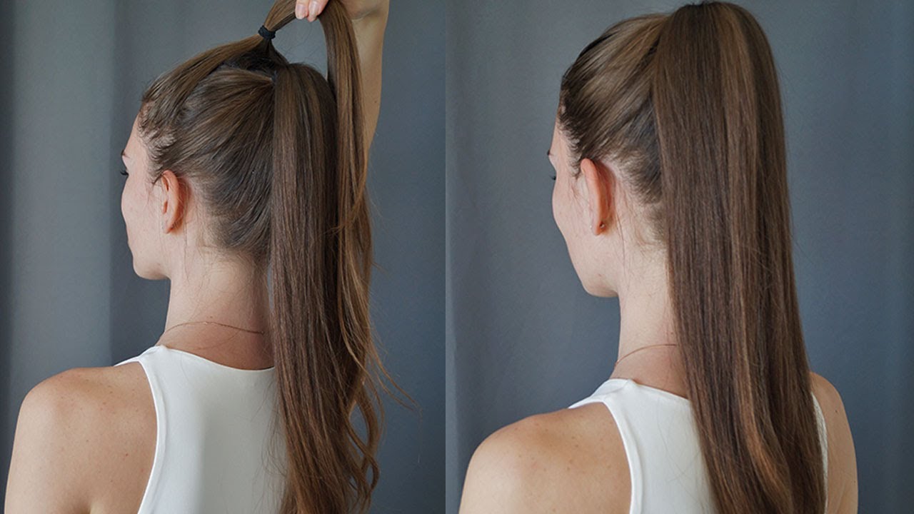 10 easy hairstyles with ponytails for school | Patry Jordan - YouTube